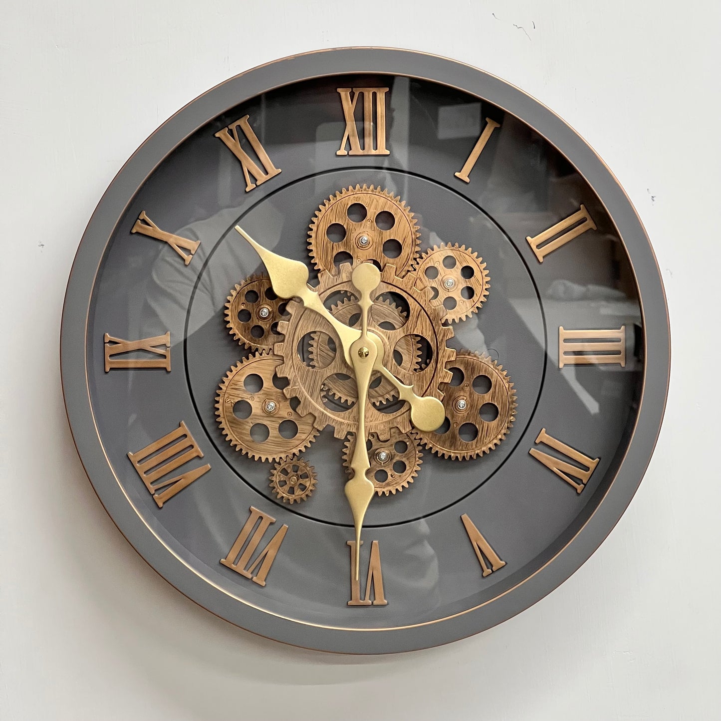 ROMAN GEAR WALL CLOCK