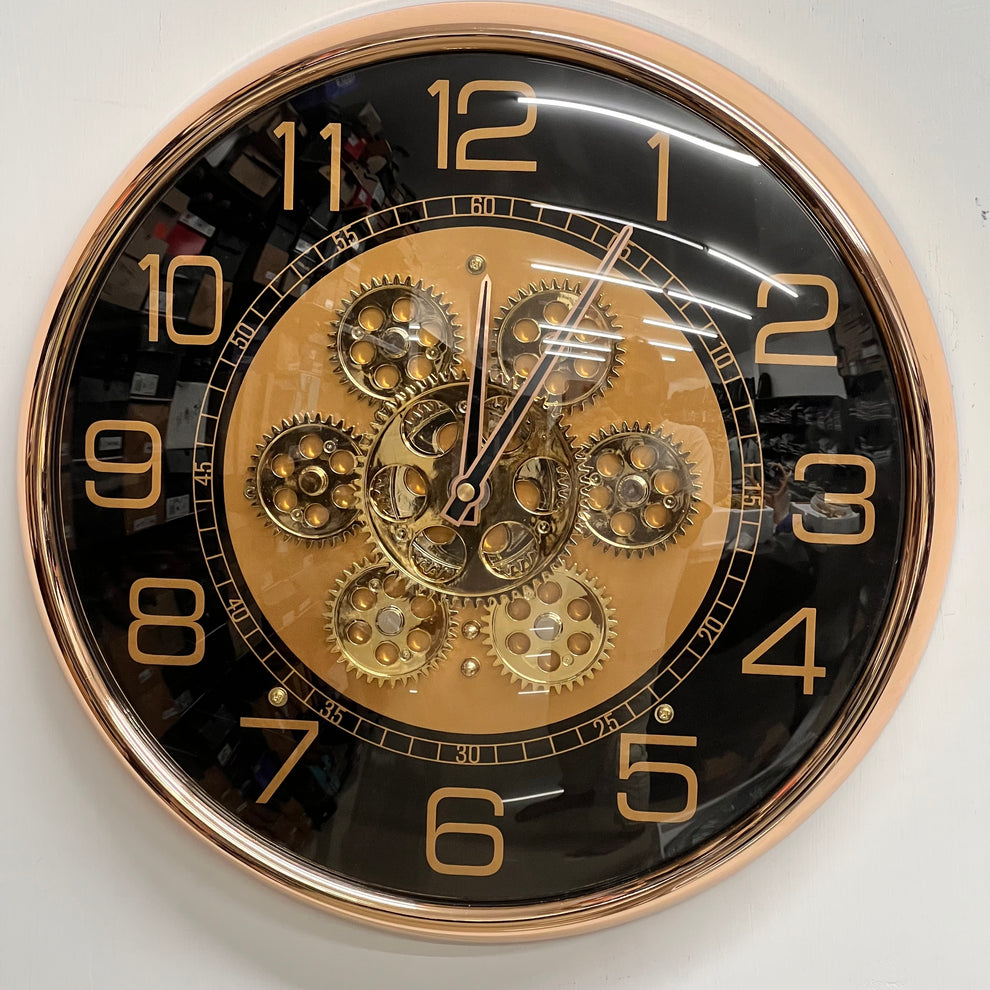 3D Rose Gold Clock main image 1