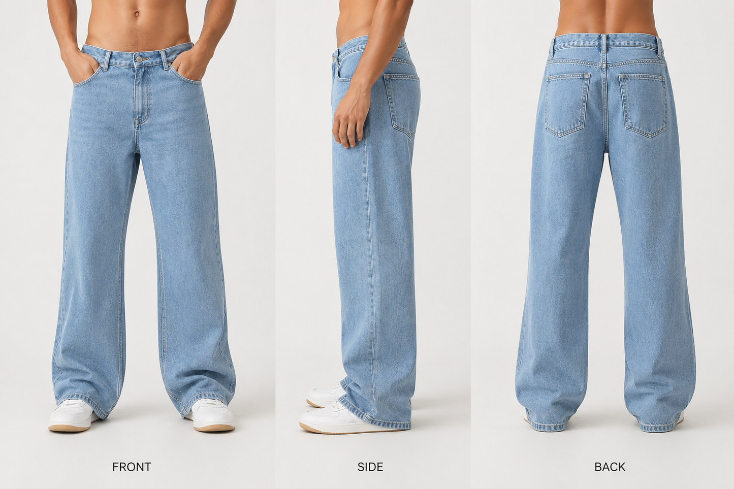 Baggy Wide Leg Jeans