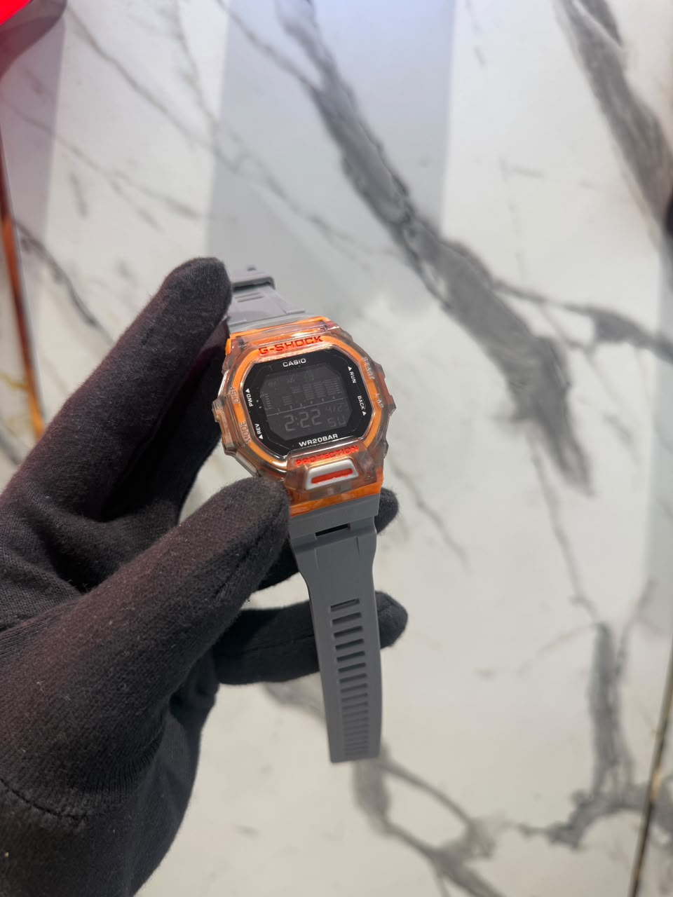 Z&Y G-SHOCK Men’s Digital Sports Watch – Orange & Grey