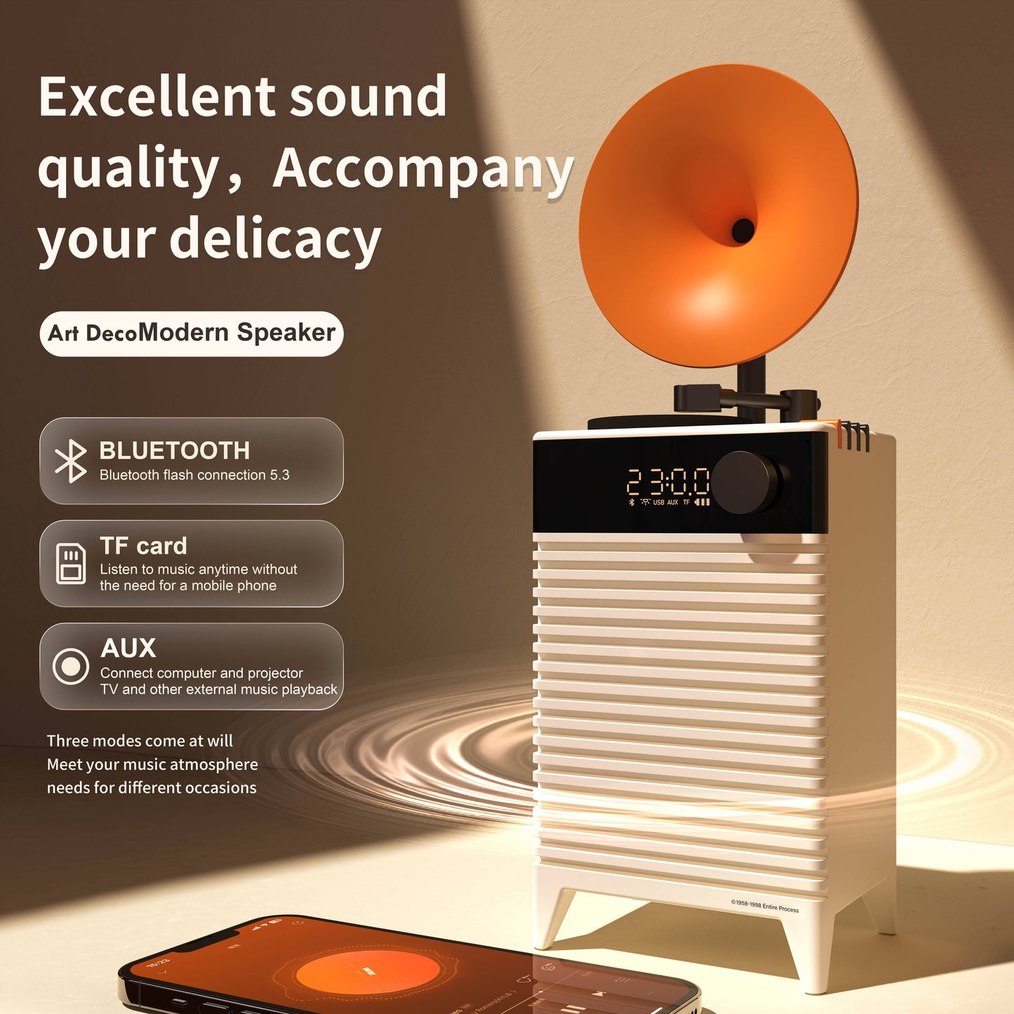 ART DECO RETRO SPEAKER
